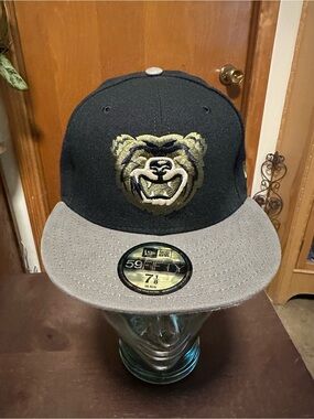 New Era 5950 Mobile BayBears Black & Olive Green 7 1/8 Fitted Cap